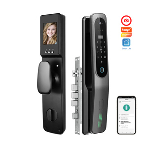 Smartsteps Wood Door Lock <strong>WiFi</strong> Face Smart Door Lock Biometric Fingerprint <strong>Doorlocks</strong> - Product Image 1