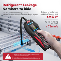 Detector de fugas de gas halógeno Noyafa, 3 niveles de sensibilidad y modos de alarma para fugas de refrigerante CFCS HCFC HFCS