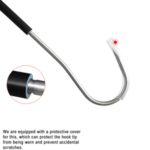 48cm/52.5cm/168cm/176cm 1 sezione Gaff da <span class=keywords><strong>pesca</strong></span> resistente con gancio grande - Product Image 6