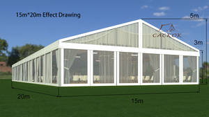 Tente démontable de mariage et de partie de <span class=keywords><strong>grande</strong></span> <span class=keywords><strong>bâche</strong></span> transparente de preuve de PVC à vendre - Product Image 5
