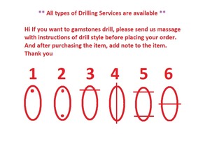 อัญมณีทรงหลังเบี้ยทรงลูกแพร์สีเทอร์ควอยซ์ประดับอัญมณีทรงหลังเบี้ยทรงหลวมสีเทอร์ควอยซ์ธรรมชาติ - Product Image 3