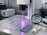 Machine de marquage laser UV de table 3W 355nm, marqueur laser froid pour le marquage de plastique, de circuits imprimés et de codes QR