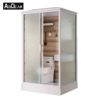 Aokeliya WC Douche Préfabriquée Modulaire En Plastique Flushup salle de bains Pod