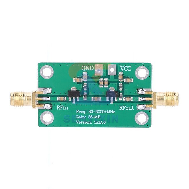 RF, Wideband, Low Noise Amplifier, Gain 35dB LNA 20-3000MHz DC3.3V-6V