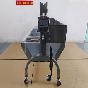 LUOQI Gril à gaz commercial mobile en acier inoxydable certifié CE Machine à barbecue de luxe pour l'extérieur durable Rôtissage de porc <span class=keywords><strong>Style</strong></span> moderne - Product Image 2