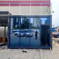 Maisons de conteneurs plats préfabriquées modulaires de luxe prêtes à l'emploi 10ft 20ft 40ft