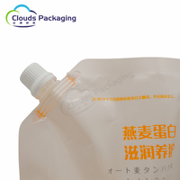 Fabricant de sac d'emballage pour liquide d'après-shampooing recharge de shampooing sac d'emballage avec bouchon à bec