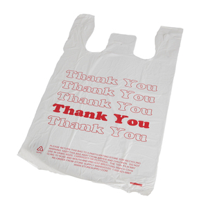 Bolsa de Plástico para Compras con Logotipo Impreso Personalizado de Fábrica OEM, Tipo Camiseta, Desechable, para Supermercado - Product Image 2