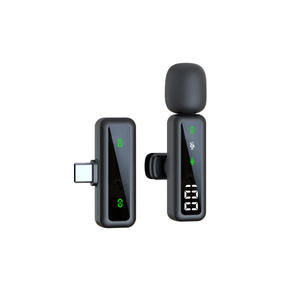 Nouvel arrivage Microphone de Lavalier sans fil Double micro Trois en Un Mini Clip sur Enregistreur Audio Streaming <span class=keywords><strong>PC</strong></span> Mobile - Product Image 3