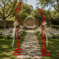 Arche de mariage en fer forgé, support de fleurs détachable, support de toile de fond pour événements, décoration intérieure et extérieure
