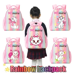 <span class=keywords><strong>Sac</strong></span> à <span class=keywords><strong>dos</strong></span> coloré pour enfant Anime <span class=keywords><strong>Marie</strong></span> Cat, <span class=keywords><strong>sac</strong></span> à <span class=keywords><strong>dos</strong></span> imprimé arc-en-ciel de dessin animé AristoCats, cadeau de loisirs, rentrée scolaire, mignon - Product Image 3