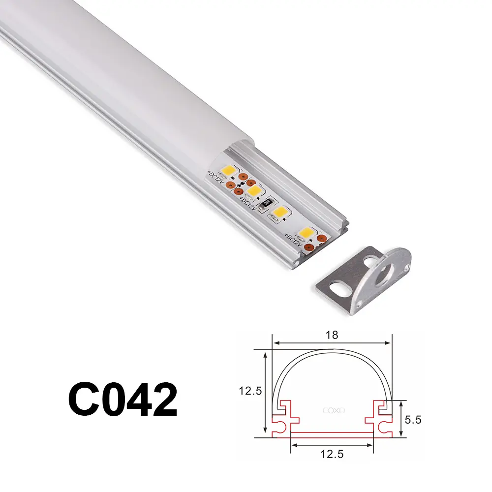 C042Led凹型アルミプロファイルチャンネル