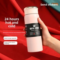 Thermos à double paroi en acier inoxydable au design moderne, haute qualité, nouveau, sous vide, pour l'eau, les aliments, le sport, le bureau, idéal pour les cadeaux d'affaires
