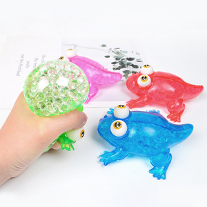 High Quality TPR Big Eyes Frog Vent <b>Ball</b> Squishy Stress <b>Balls</b> Beads Filling Slow Return <b>Squeeze</b> Stress Relieve Toys for Kids - Product Image 3