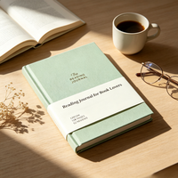Journal de lecture personnalisé à couverture rigide A5 120GSM 52 pages pour les amateurs de livres