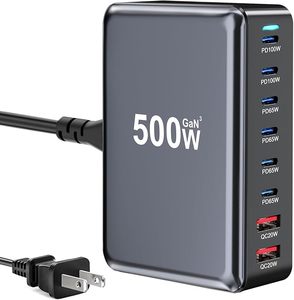 <span class=keywords><strong>Bloc</strong></span> de <span class=keywords><strong>chargeur</strong></span> <span class=keywords><strong>rapide</strong></span> USB C 500W Station de charge USB 8 ports pour plusieurs appareils Station d'alimentation portable 500w - Product Image 1