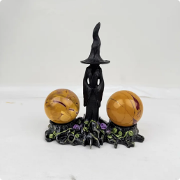 Base Metálica para Esferas <span class=keywords><strong>de</strong></span> Cristal, Soporte Doble para Esferas, Decoración Feng Shui, Cristal Curativo, Venta al Por Mayor - Product Image 5