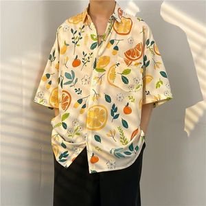 Camicia Estiva Stile Hong Kong, Design Floreale Retrò Thailandese, in Poliestere, Collo Quadrato, Trattamento Anti-Piega, Maniche Corte, Vestibilità Ampia, Fresca e Alla Moda - Product Image 5