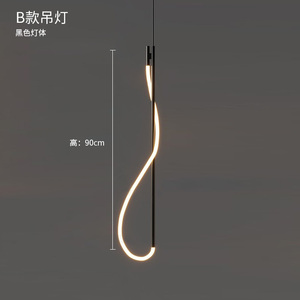 スカンジナビアモダンライト高级ベッドルームベッドサイドラインシャンデリアサンプルルームリビングルームショールーム壁照明器具 - Product Image 6