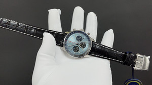 นาฬิกาข้อมือผู้ชาย BLS Factory 2023 ก.พ. รุ่นนักบิน ระบบโครโนกราฟ ตัวเรือนสแตนเลส แสดงปฏิทิน 6 วัน พร้อมพรายน้ำ - Product Image 6