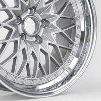 Jantes forgées de qualité aérospatiale, design maillé, à déport profond pour voitures de sport, muscle cars, classiques, JDM, Stance, ajustement personnalisé