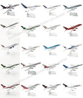 Cadeau promotionnel - Jouets en alliage moulé sous pression - Modèles d'avions Airbus A380 à l'échelle 1:400 - 16 cm - Métal avec design personnalisé