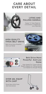 Giá rẻ lớn <span class=keywords><strong>hobart</strong></span> Trung Quốc bánh đứng máy trộn hành tinh Heavy Duty 5kg 15L 50L 40L 60L 7 15 10 20 30 40 60 80 100L lít L - Product Image 5