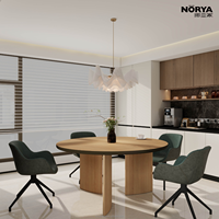 Ensemble de table à manger en chêne au design moderne NORYA, table basse, meubles complets faits à la main pour la famille, restaurant, salle à manger