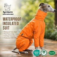Combinaison pour chien personnalisée, couleur Pantone, imperméable, isolée, à quatre pattes, doublée de polaire, chaude, pour l'extérieur, pour races fines