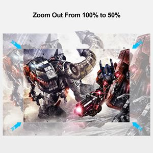 Novedad Mini proyector portátil HA109 4K <span class=keywords><strong>Micro</strong></span> proyectores LCD BT5 Android 11 con soporte ligero 720P Proyector Beamer - Product Image 3