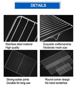 Grille de barbecue en acier inoxydable 304 durable et antiadhésive pour la cuisson extérieure au charbon de bois/gril à gaz - Product Image 4