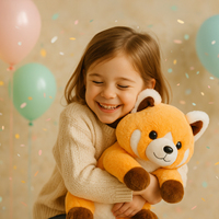 Peluche Panda Rouge en Gros, Panda Rouge en Peluche, Peluches en Vrac, Logo Personnalisé, Fournisseur OEM/ODM