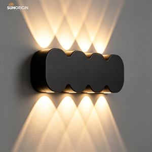 Lampe murale LED 4W 6W 8W pour extérieur et intérieur, hôtel, lumière linéaire ascendante et descendante, lumineuse, moderne, minimaliste, étanche, pour jardin - Product Image 1