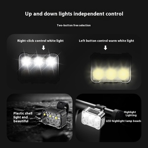 Bán buôn không thấm nước USB Đèn Sạc LED phía trước trở lại xe đạp Phụ kiện đêm cưỡi ABS Vật liệu Pin điện - Product Image 5