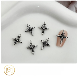 Cross Nail Art Charms 02: Vintage Punk Alloy avec Rhinestone pour les <span class=keywords><strong>ongles</strong></span> à presser - Product Image 1