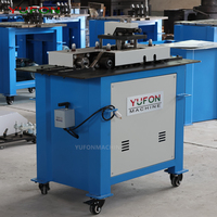 YUFON Machine à plier les conduits galvanisés 7 fonctions 0,5-1,2 mm, équipement de fabrication de conduits d'air CVC pour ligne de production de conduits