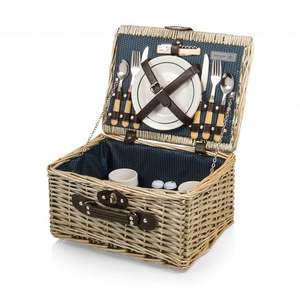 Cesto de picnic con platos Cestas al por mayor baratas Cesta de drenaje al aire libre Otoño Mini disfraz Kenia Envío gratis Púrpura - Product Image 1