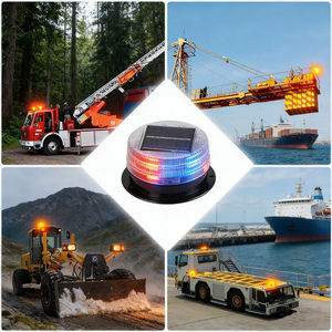 Luz de Baliza LED Solar Alecter APH-L120, Resistente al Agua IP65, Base Magnética, 4100K Blanco Neutro, Sin Cables, para Camiones - Product Image 2