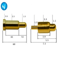 Connecteur de batterie pour déconnexion électrique, adaptateur de broche de contact femelle, application PCB BNC, contact en laiton, courant 2A-5A