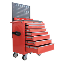 Chariot à outils roulant robuste à 7 tiroirs, armoire à outils en acier de 47 pouces, chariot de rangement mobile avec tiroirs verrouillables, fabrication OEM