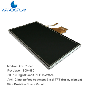 Wansdisplay 7 "800x480 50 Pin 1000nits tùy chỉnh LCD 7 inch TFT cảm ứng driverborad 7 inch 4 dây điện trở màn hình cảm ứng Bảng điều chỉnh - Product Image 4