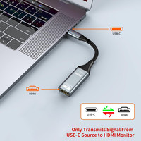 Cable Adaptador JustLink 4K60Hz Tipo C a USB con Revestimiento Dorado y Blindaje Combinado para Monitor, Portátil y Teléfono - En Existencia
