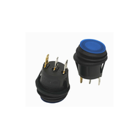 Interrupteur à bascule étanche 12V 3 broches ON/OFF SPST en silicone LED 22mm Max. Courant 10A Max. Tension 250V