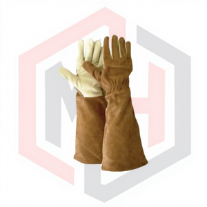 ถุงมือทำสวนหนังวัว ถุงมือป้องกันหนามสำหรับทุกเพศ ป้องกันไฟฟ้าสถิตย์ กันลื่น ระบายอากาศได้ดี ทนต่อการฉีกขาด ปราศจากซิลิโคน - Product Image 1