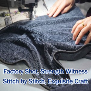 Edgeless <strong>Microfiber</strong> Twisted Car Wash <strong>Towels</strong> Double Drying Microfibre 1600gsm Care Detailing Auto Cleaning Super Absorbent Cloth - Product Image 4