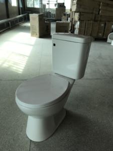 WC en céramique <span class=keywords><strong>à</strong></span> double chasse, <span class=keywords><strong>à</strong></span> poser au sol, couleur blanche, pour salles de bain d'hôtels et d'hôpitaux, fabriqué <span class=keywords><strong>à</strong></span> Chaozhou - Product Image 4