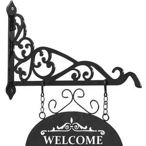 JH-Mech 14in Bird Feeder Wall Hanger Decor Outdoor Plant <strong>Bracket</strong> Metal Wall Hook for <strong>Hanging</strong> Sign <strong>Bracket</strong> - Product Image 1