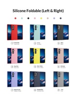 Étui de téléphone pliable en silicone véritable anti-empreintes digitales, protection intégrale, antichoc, personnalisé et tendance pour Samsung Z FOLD 4 5 6 7 8