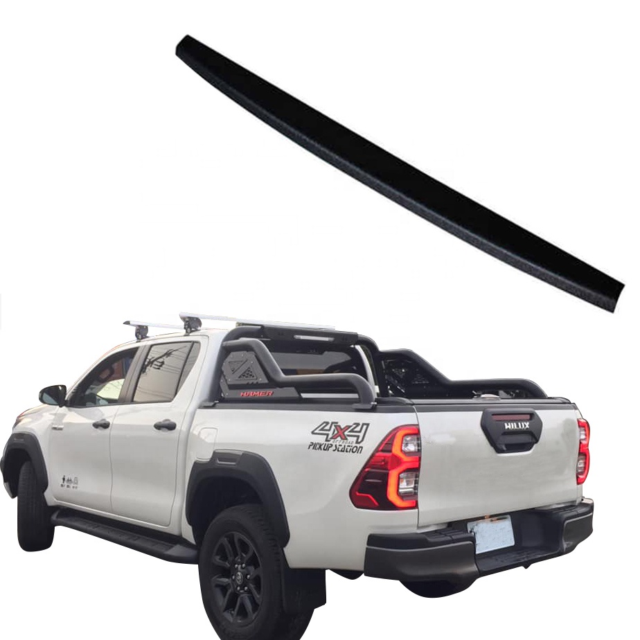 YCSUNZพื้นผิวสีดําRail Guardประตูท้ายสําหรับToyota Hilux 2021 Conquest 2.8 4X4 MT Double Cabรถกระบะอุปกรณ์เสริม