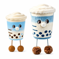 Jouets Squishy en PU à Remontée Lente en Forme de Gobelet de Boisson Boba Bubble Tea, Miniatures Kawaii, Fidgets